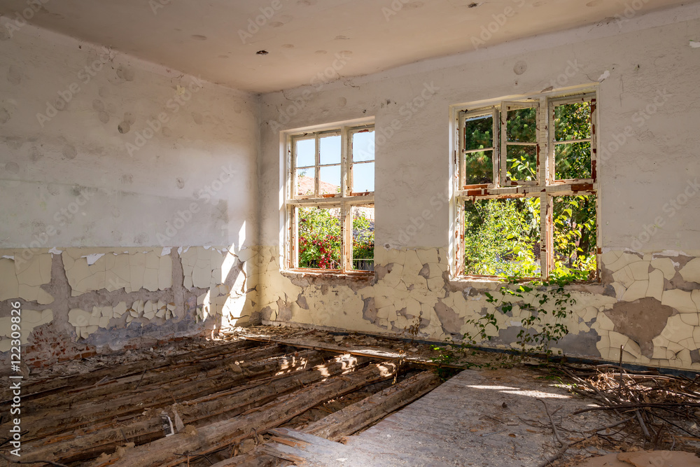 Abandoned and destroyed room Abandoned and destroyed room