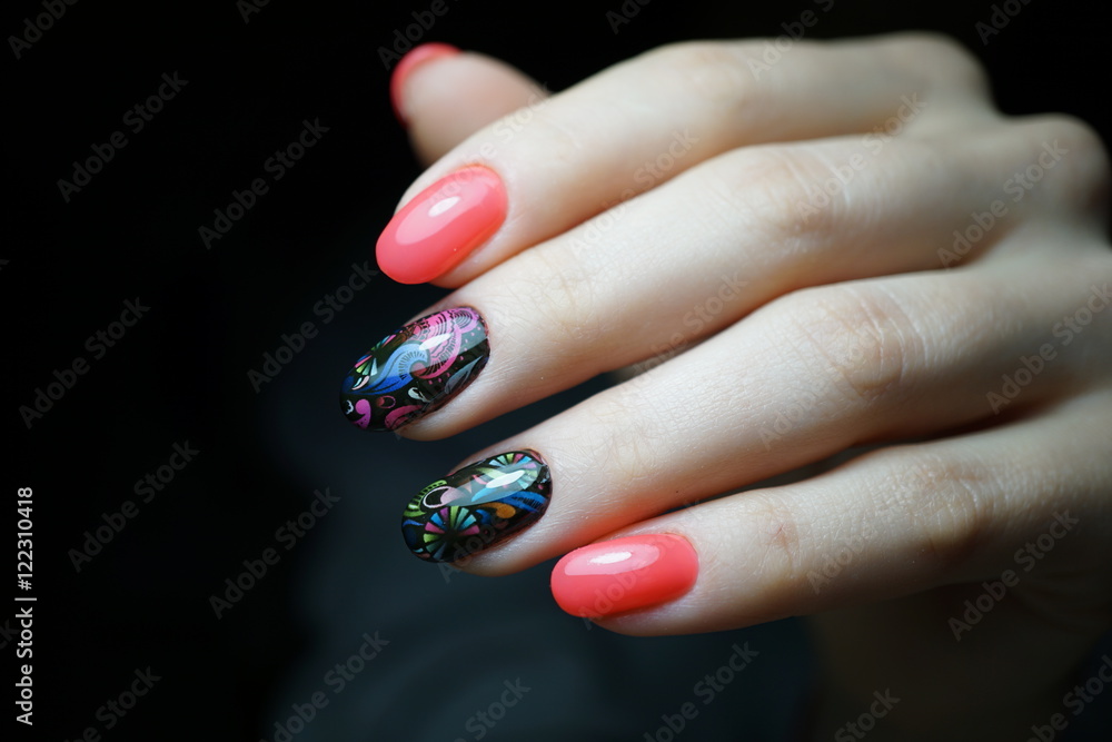 Awesome nails and beautiful clean manicure. Nails are natural. Manicure is made using nails drill machine. Awesome nails and beautiful clean manicure. Nails are natural. Manicure is made using nails drill machine.
