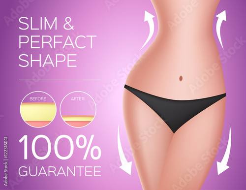 slim and perfect shape . sexy body . liposuction for nice body . weight loss vector , fat, nice collagen skin