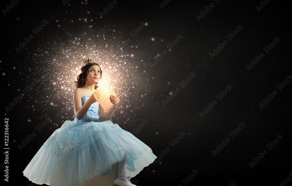 She is little princess . Mixed media She is little princess . Mixed media