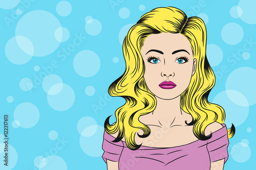 Pretty Pop Art Girl