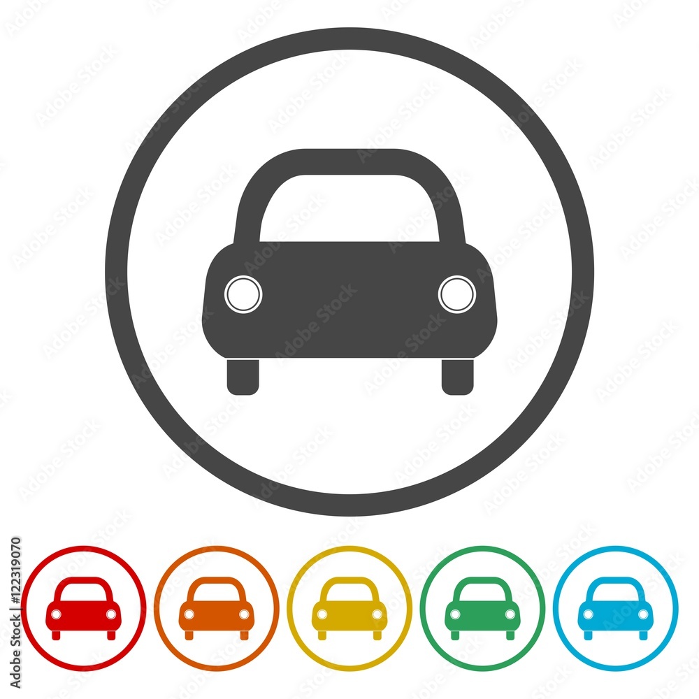 Obraz premium Car Icon set