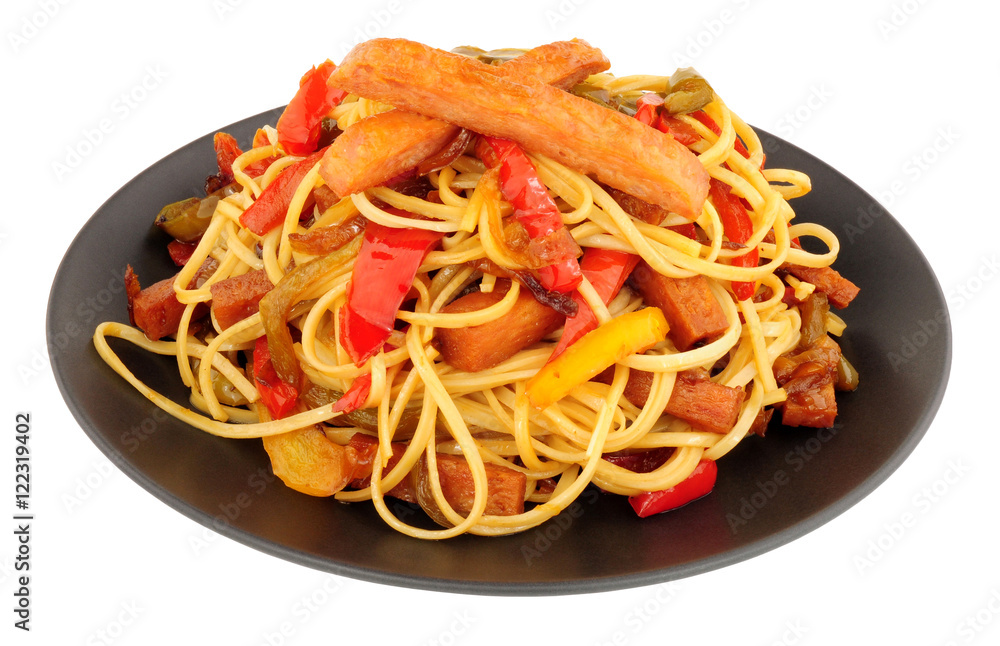 Spam Pork Meat Stir Fry Stock Photo | Adobe Stock