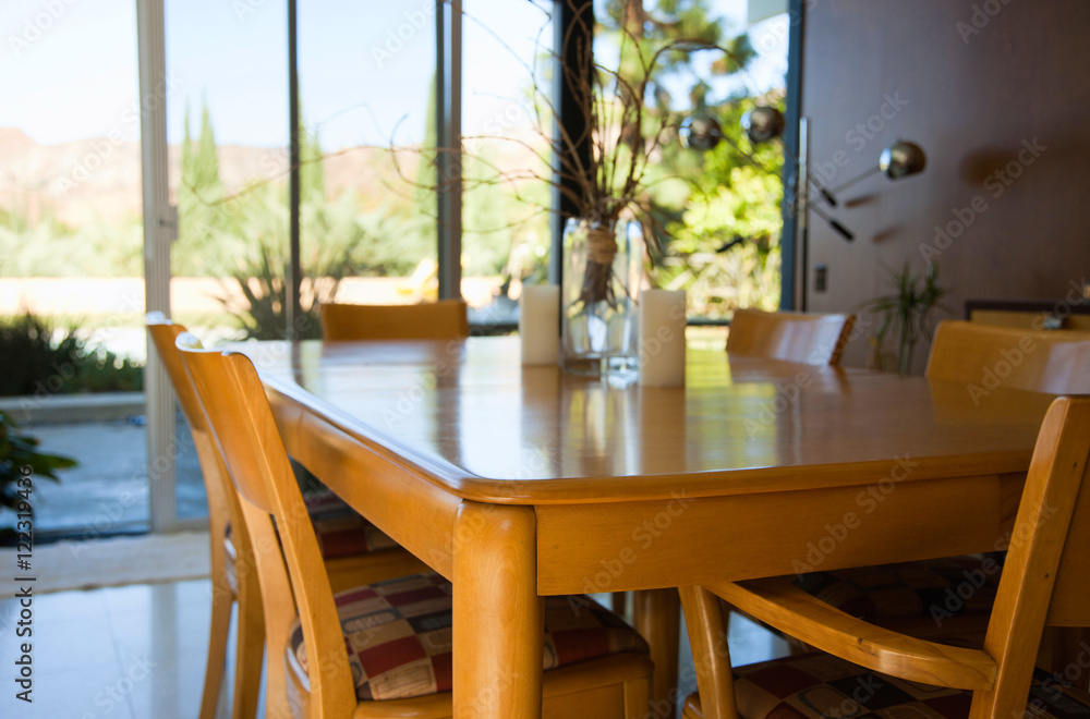 Modern dining room interior