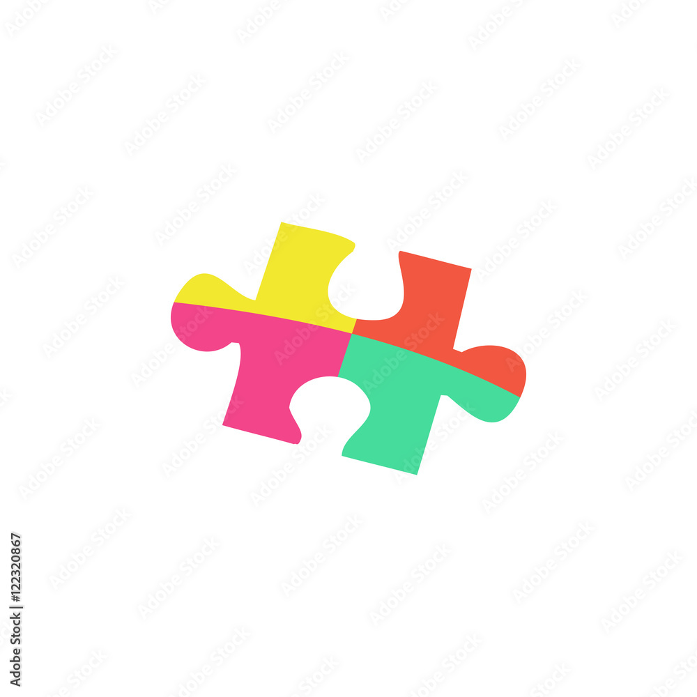 Obraz premium Puzzle Icon Vector