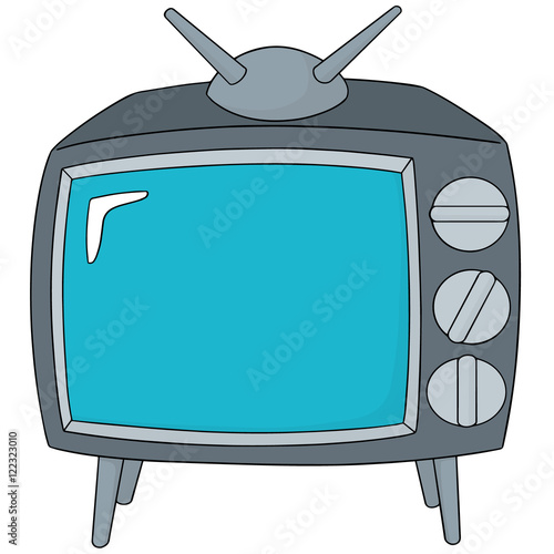 vector set of television