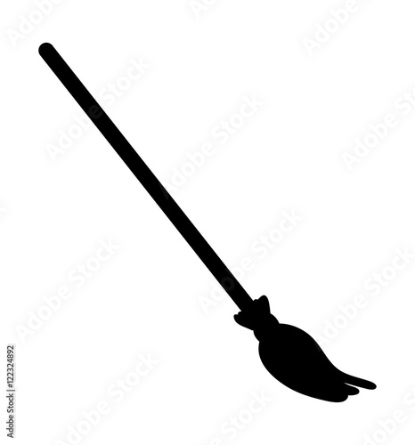 halloween creepy scary witches broomstick vector symbol icon des
