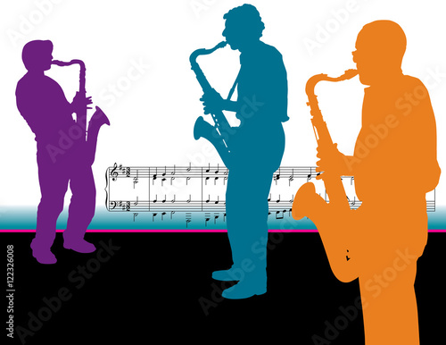 Three Sax Players