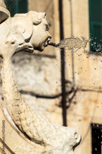 Detail of the water fountain