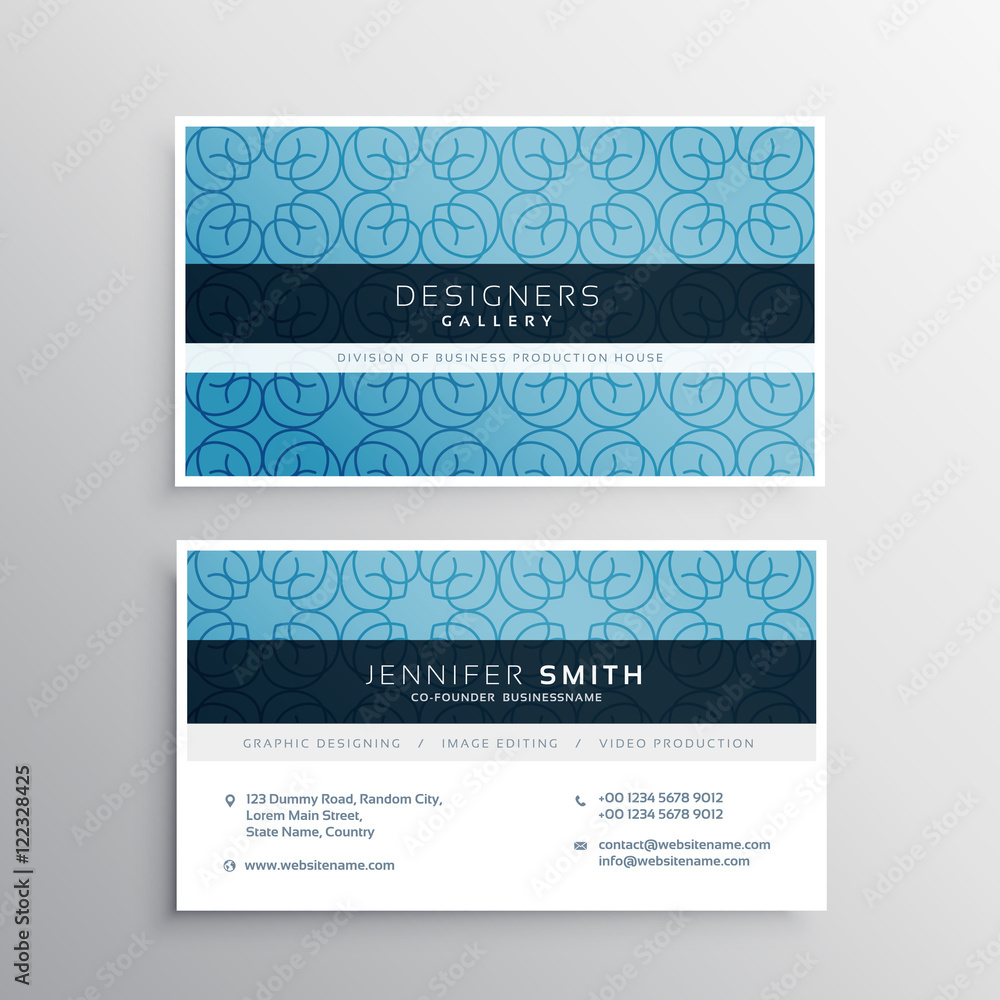 modern company business card design