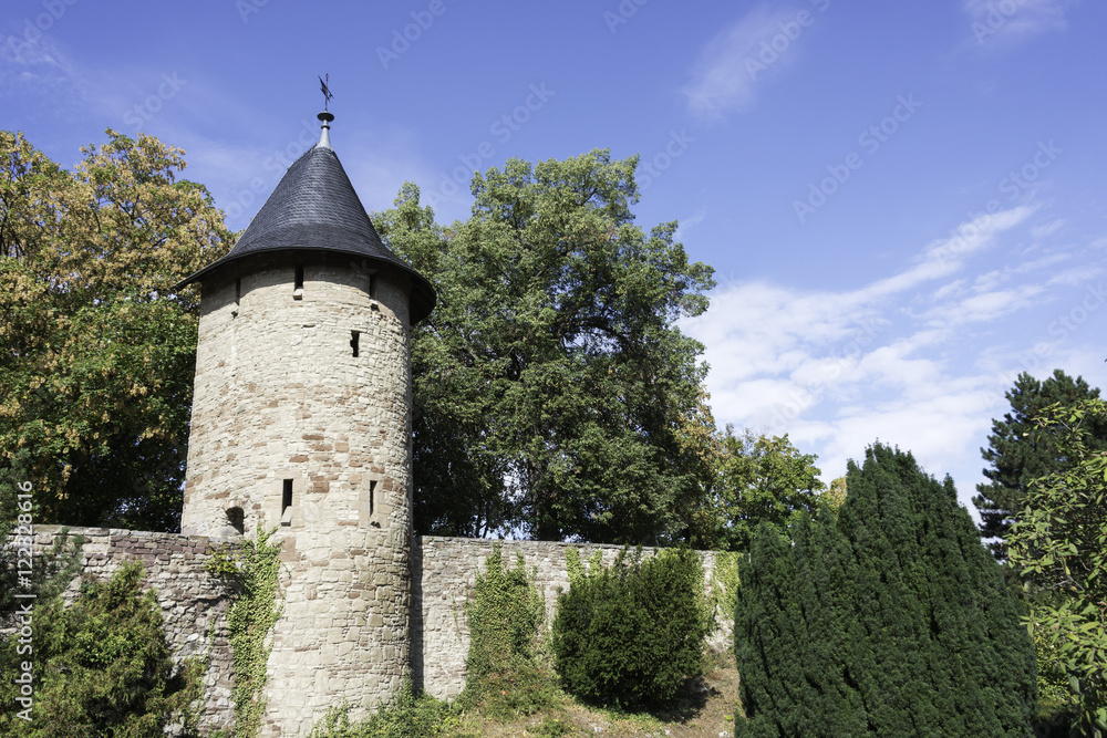 City walls with tower, Wernigerode