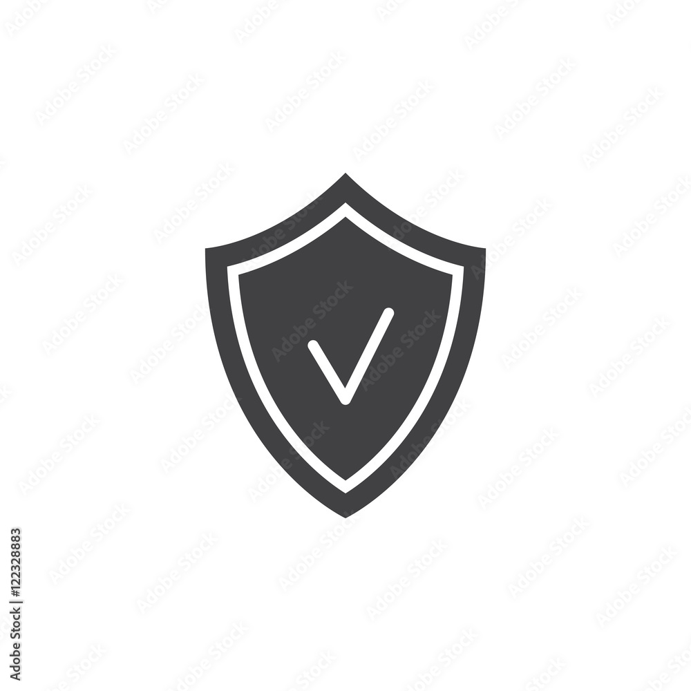 shield icon vector, protection solid sign, pictogram isolated on white, logo illustration shield icon vector, protection solid sign, pictogram isolated on white, logo illustration