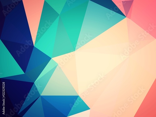 Pink and blue Triangle abstract background