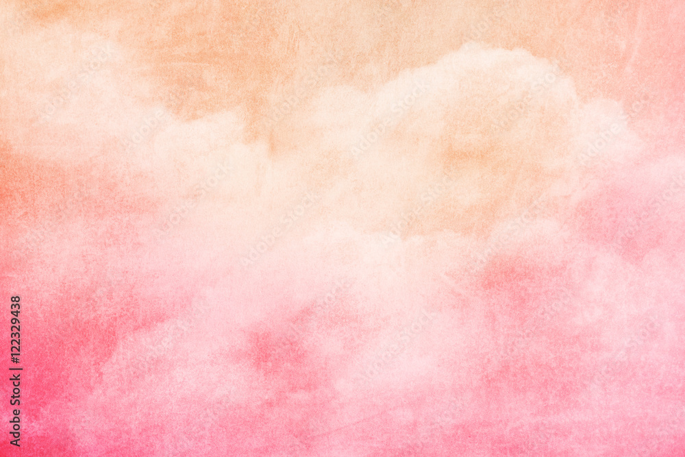 Obraz premium artistic cloud and sky with pastel gradient color with grunge texture
