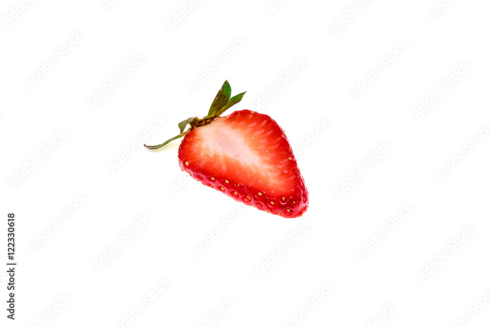 Fresh strawberry isolated on white background