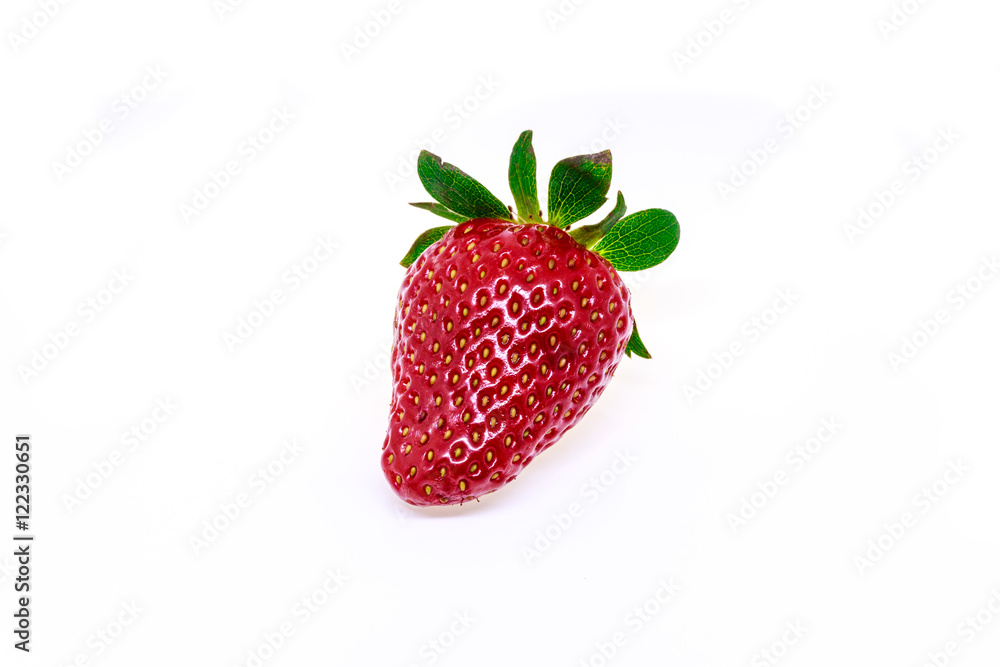 Fresh strawberry isolated on white background