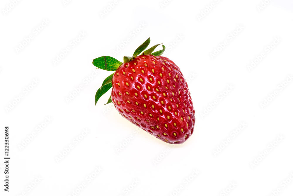 Fresh strawberry isolated on white background