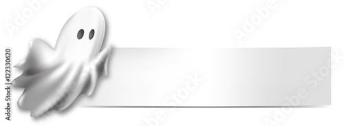 Halloween Banner mit Geist