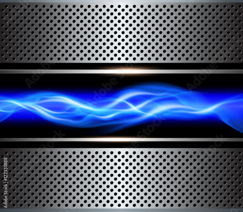 Technology metal background