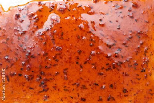 Texture: sea buckthorn jam, food theme background