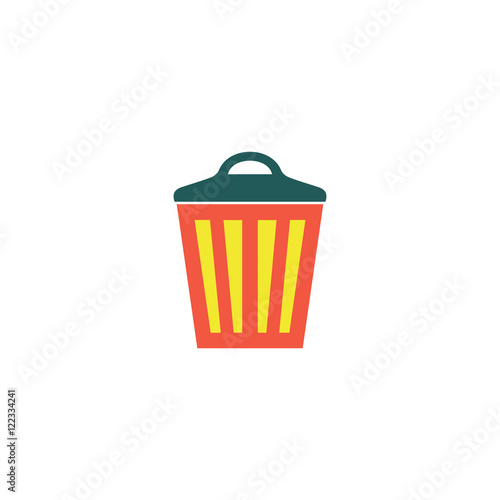 Trash bin Icon Vector