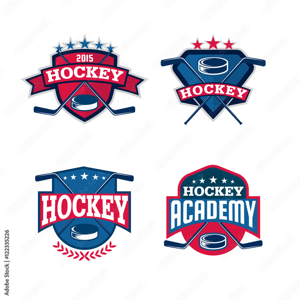 hockey logo set,sport identity,team,tournament. hockey logo set,sport identity,team,tournament.