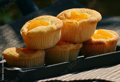Sweet muffins sugar eggs