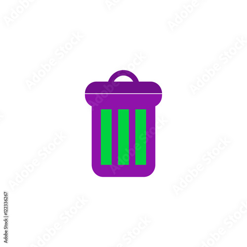 Trash bin Icon Vector