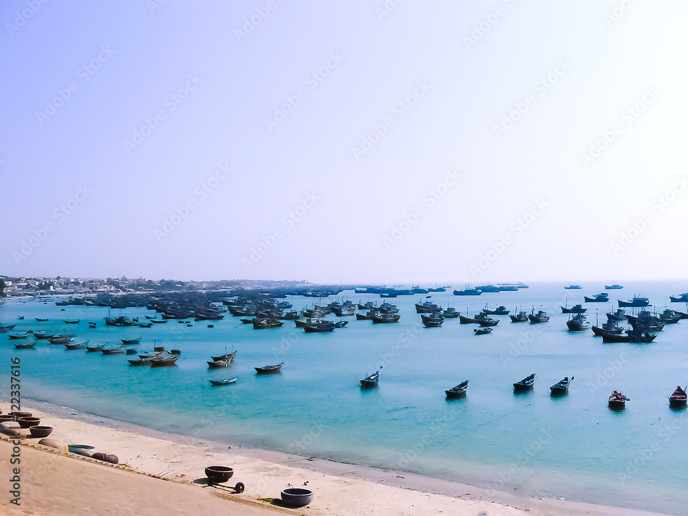 Fishing village in Mui Ne, Vietnam, Southeast Asia Fishing village in Mui Ne, Vietnam, Southeast Asia