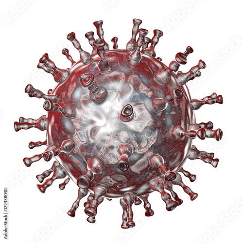Obraz na plátně Varicella zoster or chickenpox virus, 3D illustration
