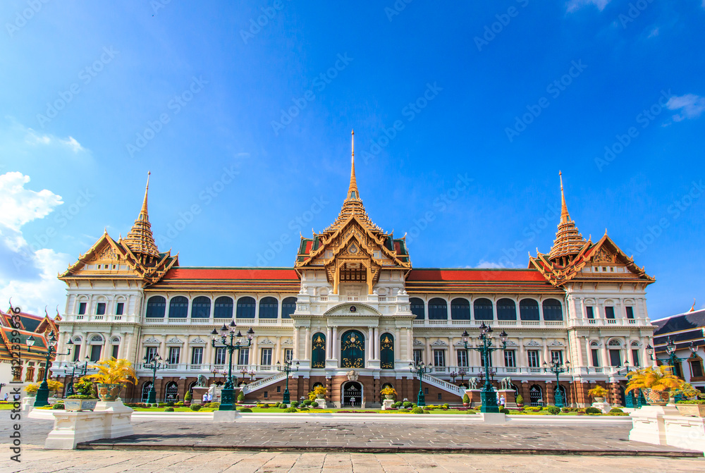 Chakri Maha Prasat Throne Hall in Bangkok of Thailand