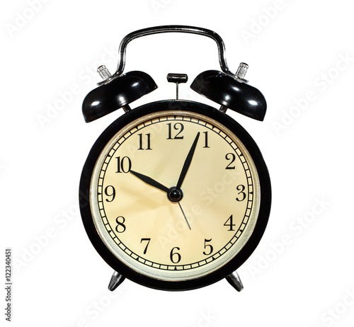 old black alarm clock