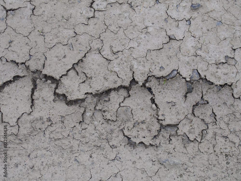 Fototapeta premium Crazing of the earth