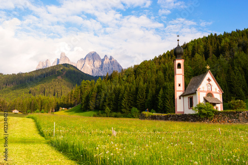 Santa Maddalena church in Val di Funes valley