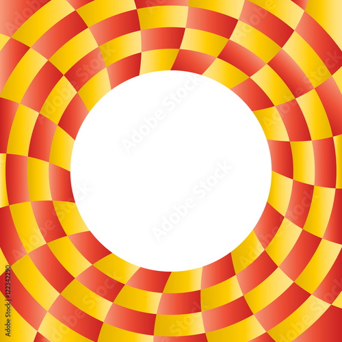 Color abstract radial background with placeholder