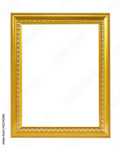 Wallpaper Mural The antique gold frame on the white background Torontodigital.ca