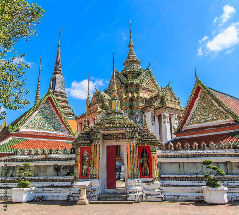 Wat Phra Chetuphon Vimolmangklararm Rajwaramahaviharn or Wat Pho in Bangkok of Thailand