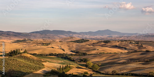 typische Landschaft in der Toskana, Italien