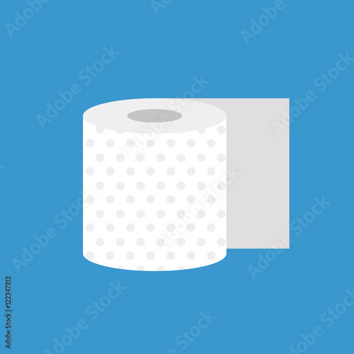 Toilet paper - paper product used in sanitary and hygienic purposes