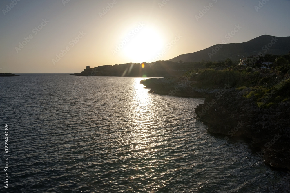 Sunset over the inlet