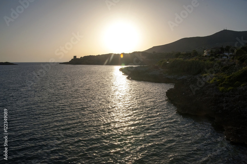 Sunset over the inlet