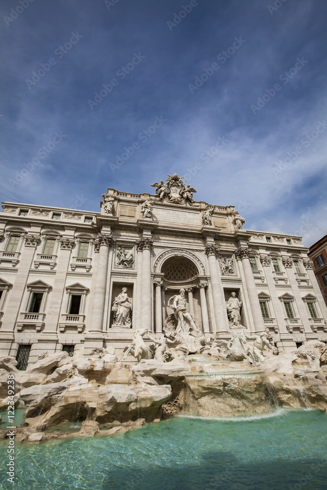 Trevi Fountain in Rome, Italy.