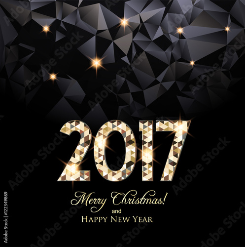 Happy New Year 2017 card 