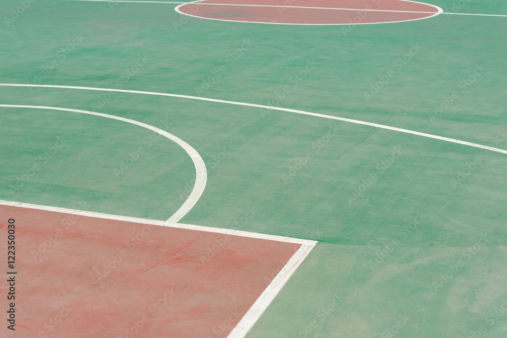 outdoor basketball shooting area