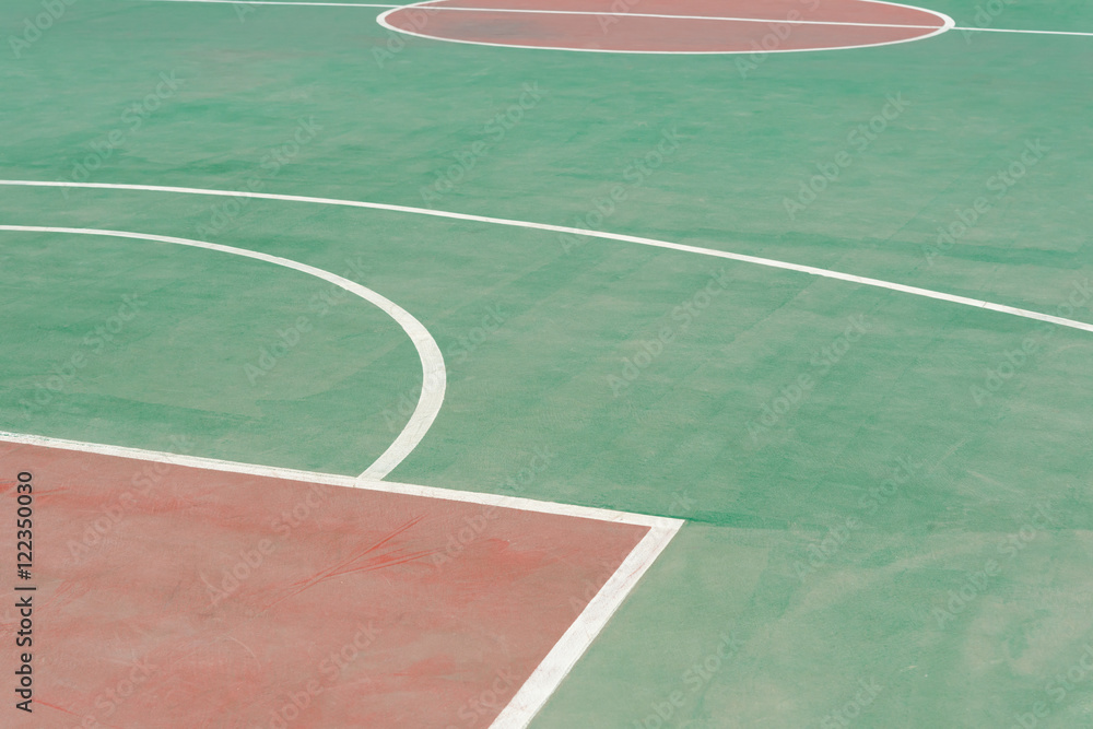 Fototapeta premium outdoor basketball shooting area