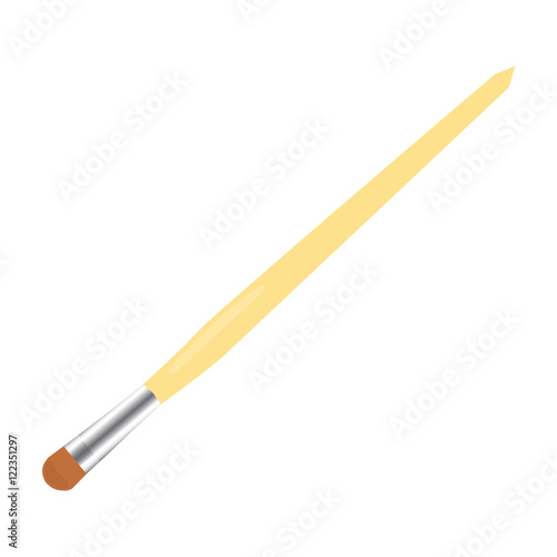 natural eye shadow brush vector illustration