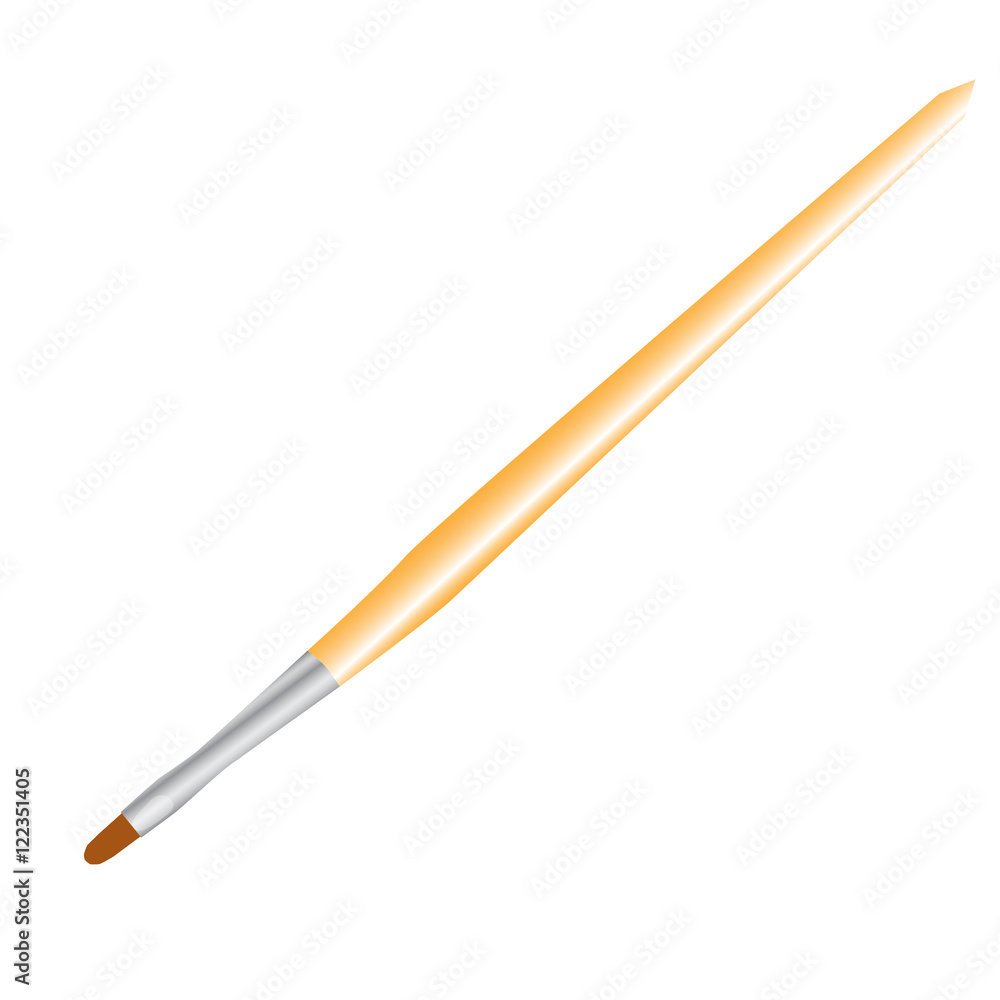 lip brush wooden vector illustration lip brush wooden vector illustration