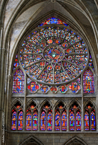 Stained glass window, Chalons Cathedral