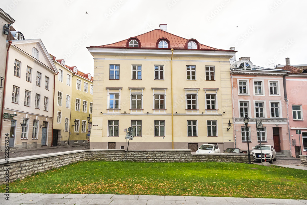 Building in the old town of Tallinn, Estonia