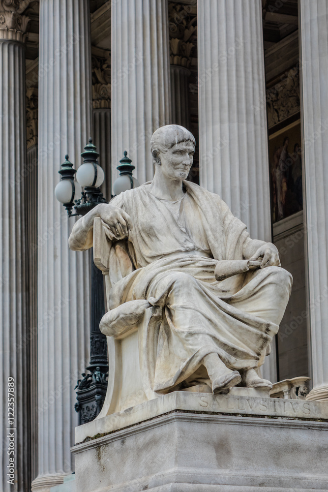 Greek, Roman historians on Austrian Parliament. Vienna, Austria. Greek, Roman historians on Austrian Parliament. Vienna, Austria.